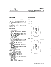 Datasheet SM5841C manufacturer NPC