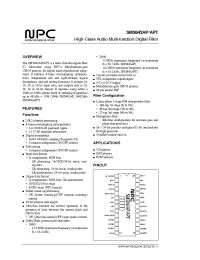 Datasheet SM5842AP/APT manufacturer NPC