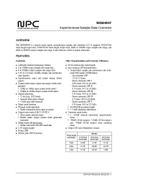 Datasheet SM5849BF manufacturer NPC