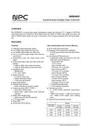 Datasheet SM5849F manufacturer NPC