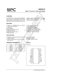 Datasheet SM8222A manufacturer NPC