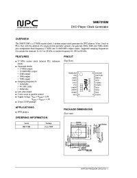 Datasheet SM8701B manufacturer NPC
