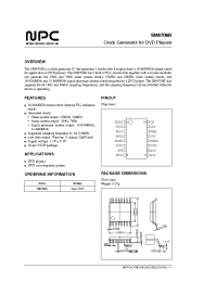 Datasheet SM8706BV manufacturer NPC