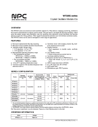 Datasheet WF5025BL1 manufacturer NPC