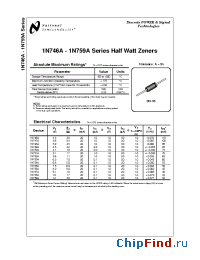Datasheet 1N746A manufacturer National Semiconductor