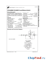 Datasheet 4066 manufacturer National Semiconductor