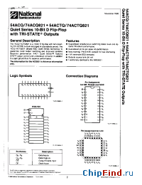 Datasheet 54ACQ821 manufacturer National Semiconductor