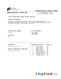 Datasheet 54ACT2525FMQB manufacturer National Semiconductor