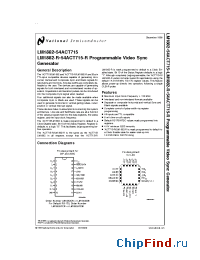 Datasheet 54ACT715-R manufacturer National Semiconductor