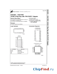 Datasheet 54ACT821F manufacturer National Semiconductor