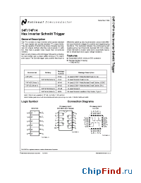 Datasheet 54F14 manufacturer National Semiconductor