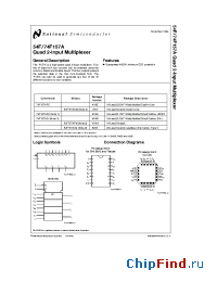 Datasheet 54F157A manufacturer National Semiconductor