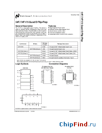 Datasheet 54F175 manufacturer National Semiconductor