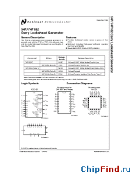 Datasheet 54F182 manufacturer National Semiconductor