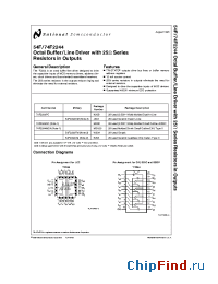 Datasheet 54F2244 manufacturer National Semiconductor