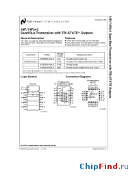 Datasheet 54F243 manufacturer National Semiconductor