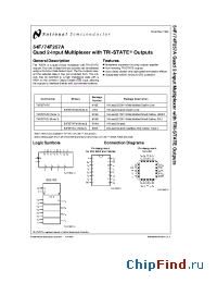 Datasheet 54F257AFM manufacturer National Semiconductor
