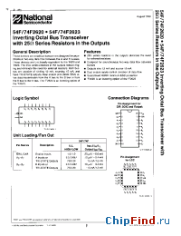 Datasheet 54F2620PCQR manufacturer National Semiconductor