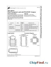 Datasheet 54F373DM manufacturer National Semiconductor