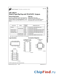 Datasheet 54F374DC manufacturer National Semiconductor