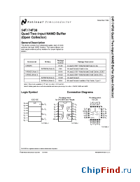 Datasheet 54F38DMQB manufacturer National Semiconductor