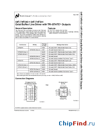 Datasheet 54F540 manufacturer National Semiconductor