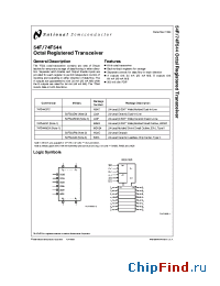 Datasheet 54F544DM manufacturer National Semiconductor