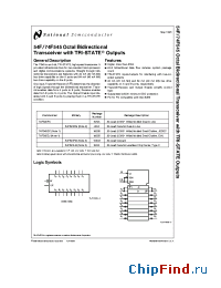 Datasheet 54F545 manufacturer National Semiconductor