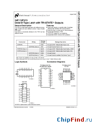 Datasheet 54F573 manufacturer National Semiconductor
