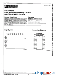 Datasheet 54F579 manufacturer National Semiconductor