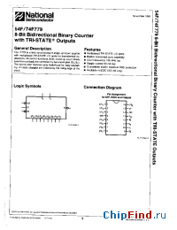 Datasheet 54F779 manufacturer National Semiconductor