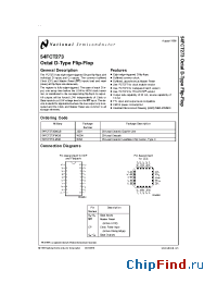 Datasheet 54FCT273A manufacturer National Semiconductor