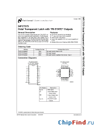 Datasheet 54FCT373A manufacturer National Semiconductor