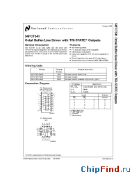 Datasheet 54FCT541DMQB manufacturer National Semiconductor