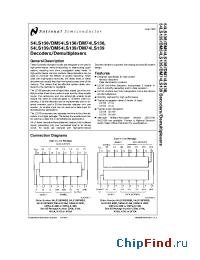 Datasheet 54LS138E manufacturer National Semiconductor