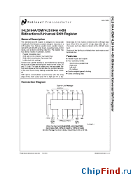 Datasheet 54LS194A manufacturer National Semiconductor