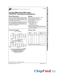 Datasheet 54LS253DMQB manufacturer National Semiconductor