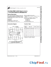 Datasheet 54LS352 manufacturer National Semiconductor