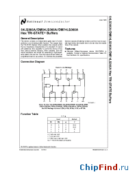 Datasheet 54LS365 manufacturer National Semiconductor