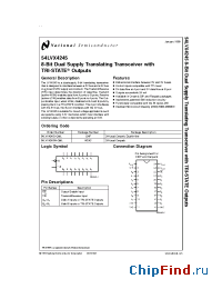 Datasheet 54LVX4245W-QML manufacturer National Semiconductor