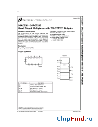 Datasheet 5962-8870401FA manufacturer National Semiconductor