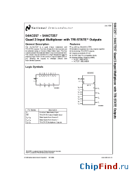 Datasheet 5962-89689012A manufacturer National Semiconductor
