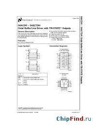 Datasheet 5962-89847012A manufacturer National Semiconductor