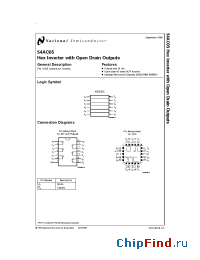 Datasheet 5962-9059001MCA manufacturer National Semiconductor