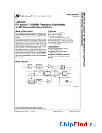 Datasheet 5962-9855003QXA manufacturer National Semiconductor