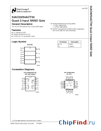 Datasheet 5962R8769901BDA manufacturer National Semiconductor