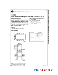 Datasheet 5962R89682013A manufacturer National Semiconductor