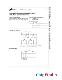 Datasheet 7409 manufacturer National Semiconductor
