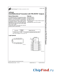 Datasheet 74F2245SC manufacturer National Semiconductor