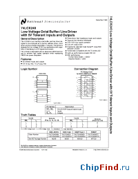 Datasheet 74LCX240SJX manufacturer National Semiconductor